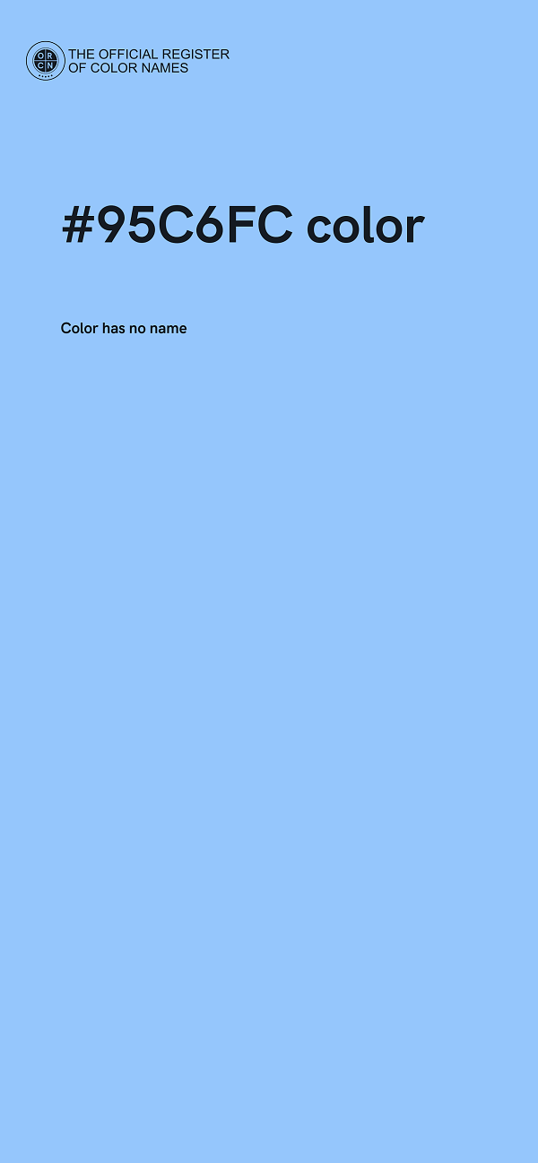 #95C6FC color image