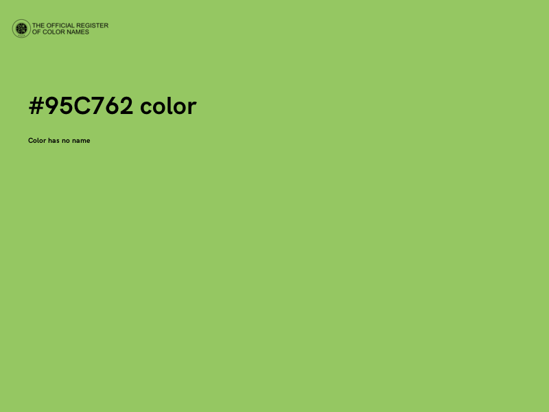 #95C762 color image