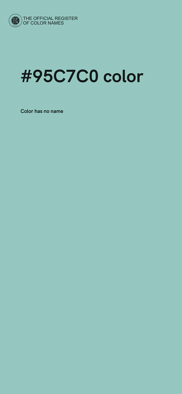 #95C7C0 color image