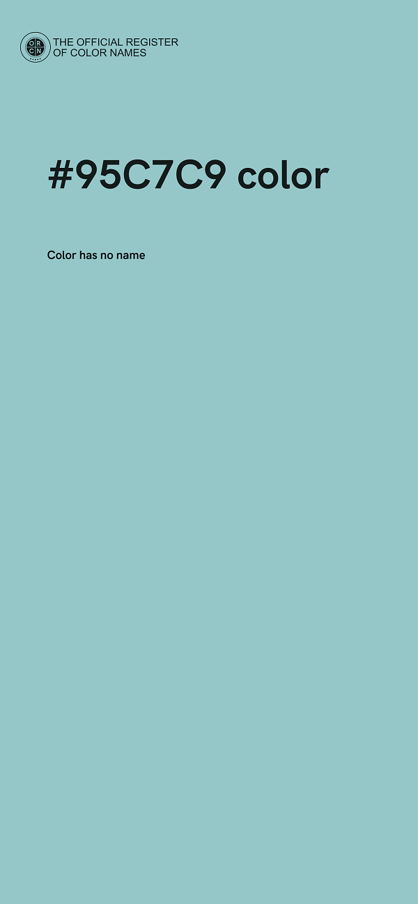 #95C7C9 color image