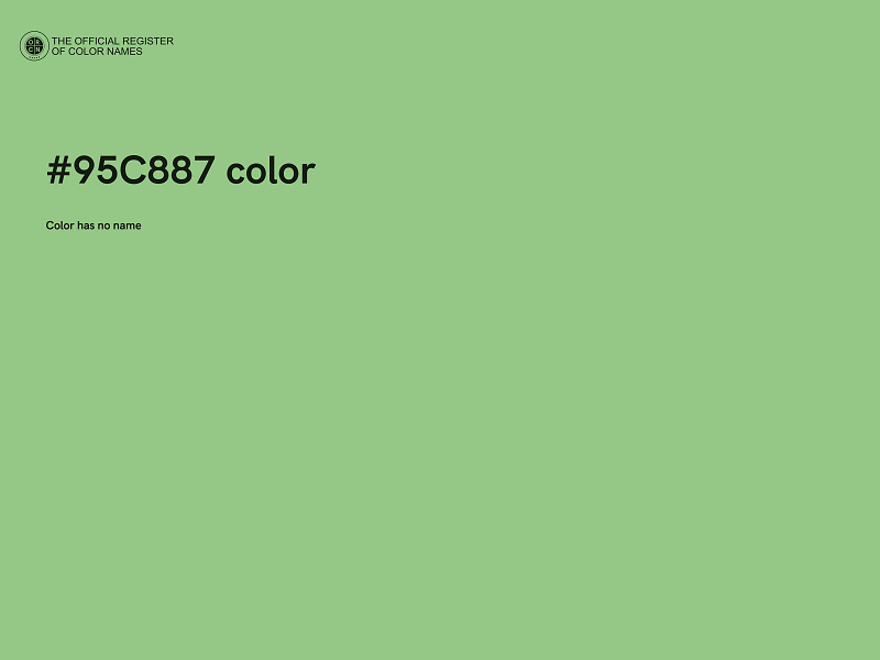#95C887 color image