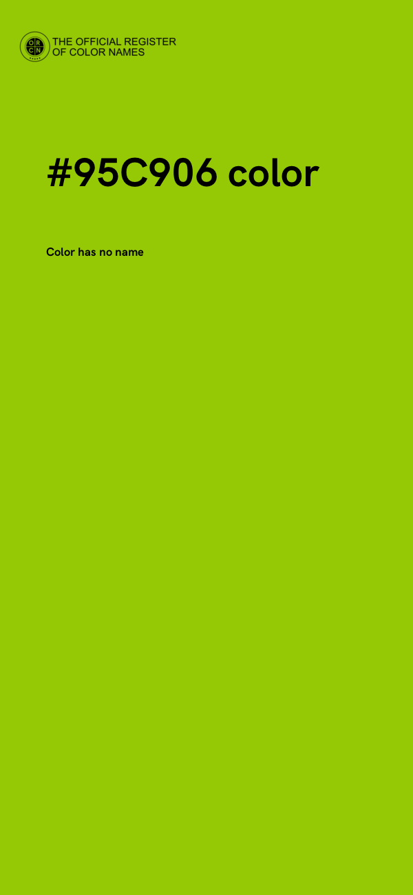 #95C906 color image