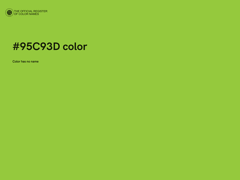 #95C93D color image