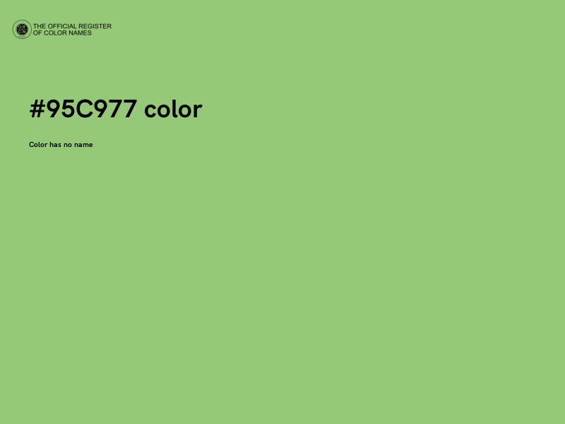 #95C977 color image