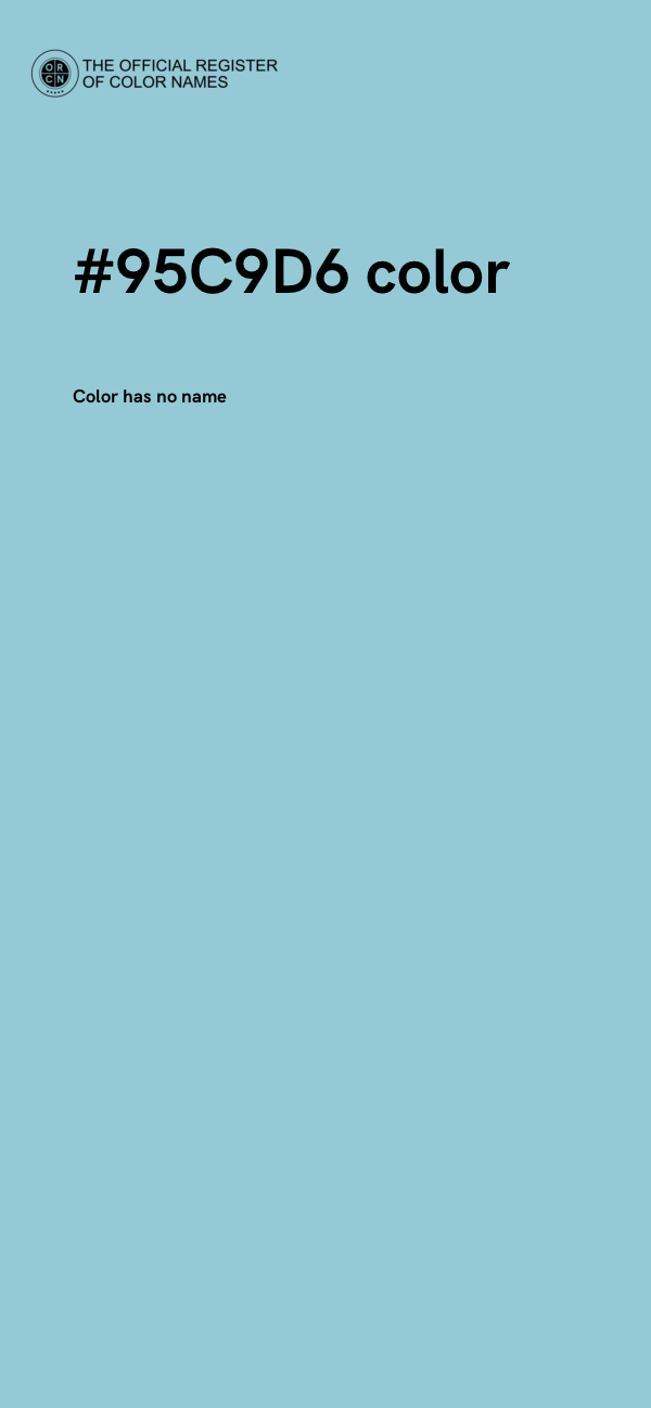 #95C9D6 color image