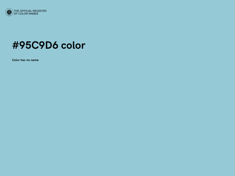 #95C9D6 color image