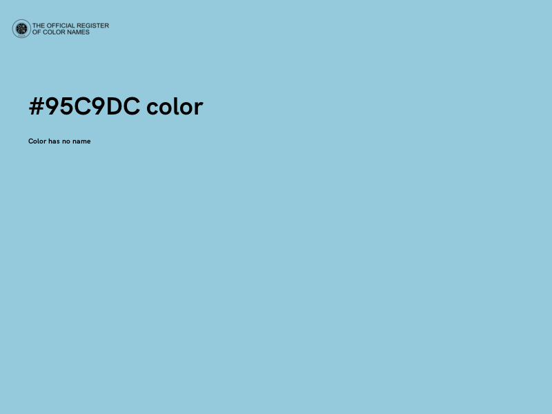 #95C9DC color image