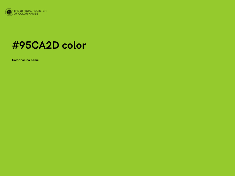#95CA2D color image
