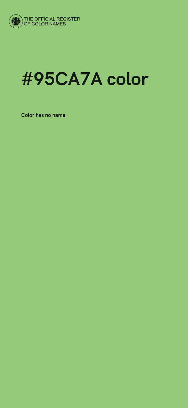 #95CA7A color image