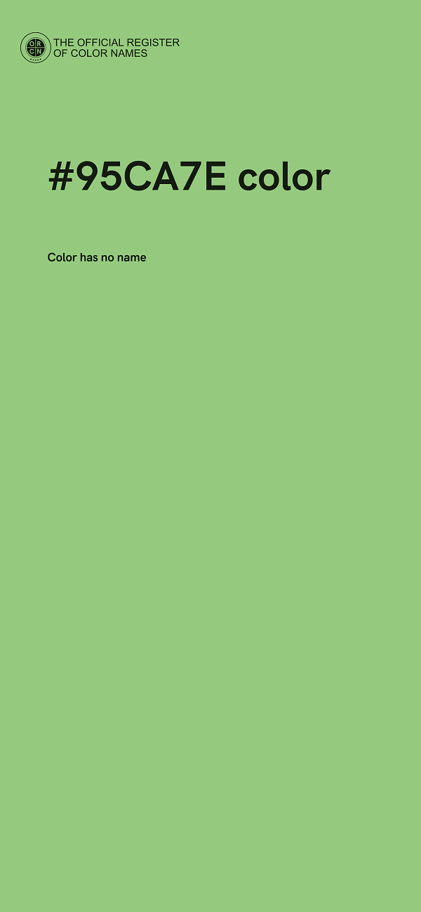 #95CA7E color image