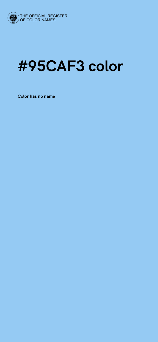 #95CAF3 color image