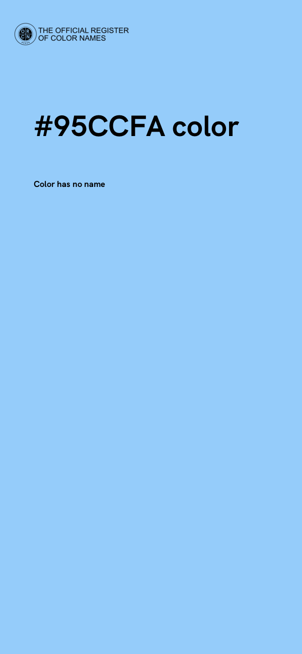 #95CCFA color image