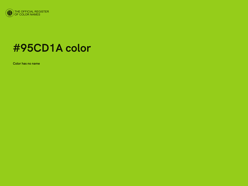 #95CD1A color image