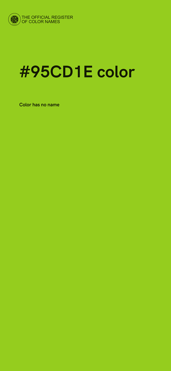 #95CD1E color image