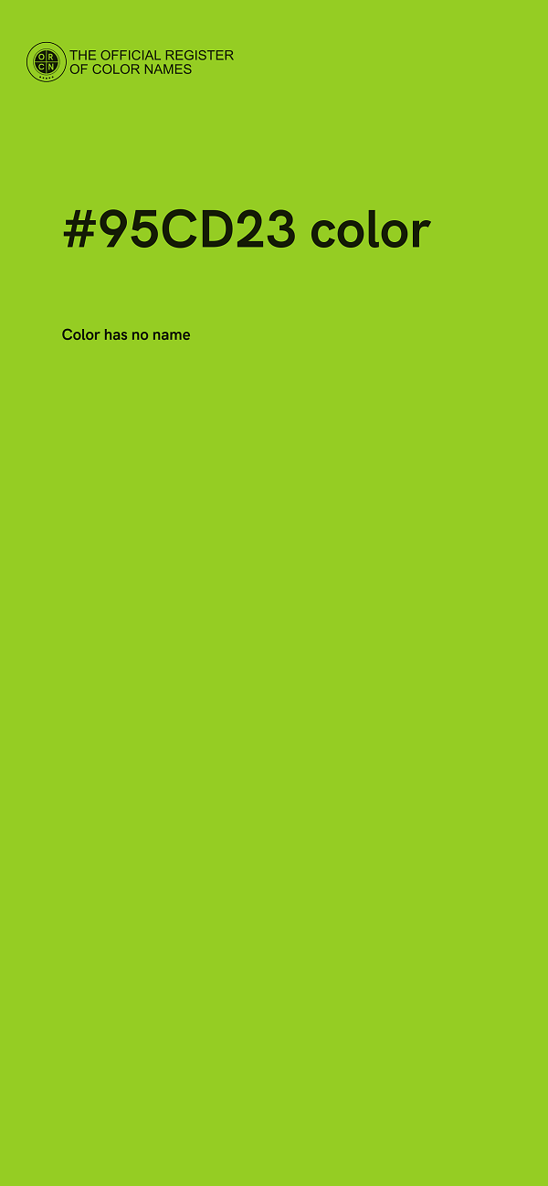 #95CD23 color image