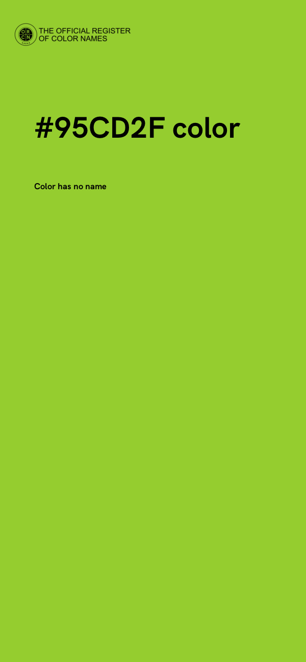 #95CD2F color image