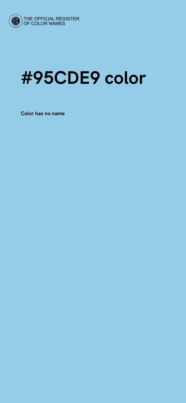 #95CDE9 color image