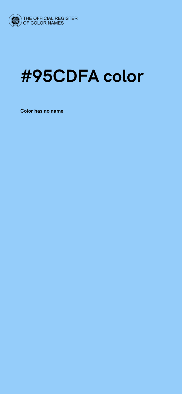 #95CDFA color image