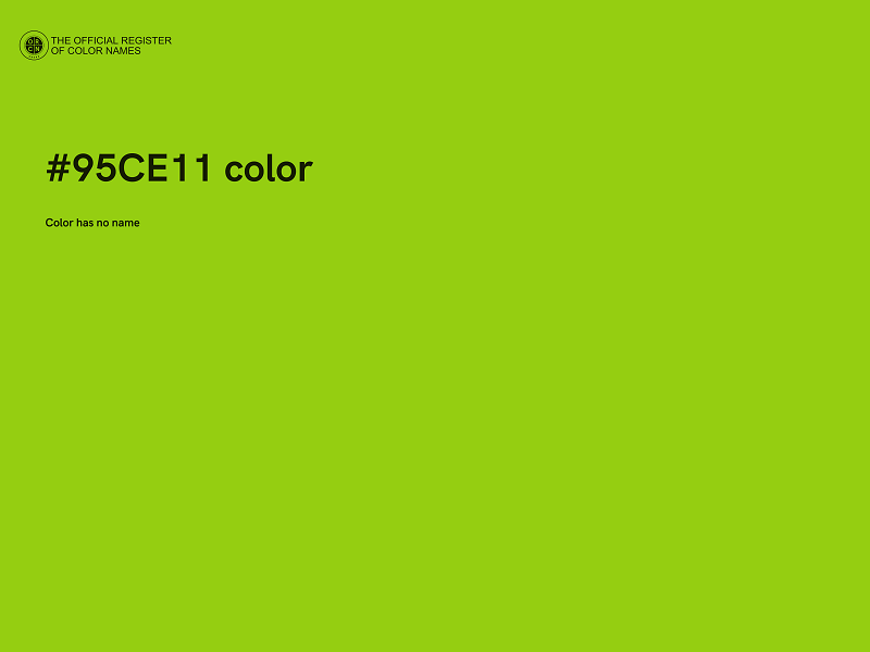 #95CE11 color image