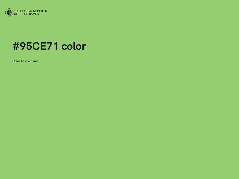 #95CE71 color image