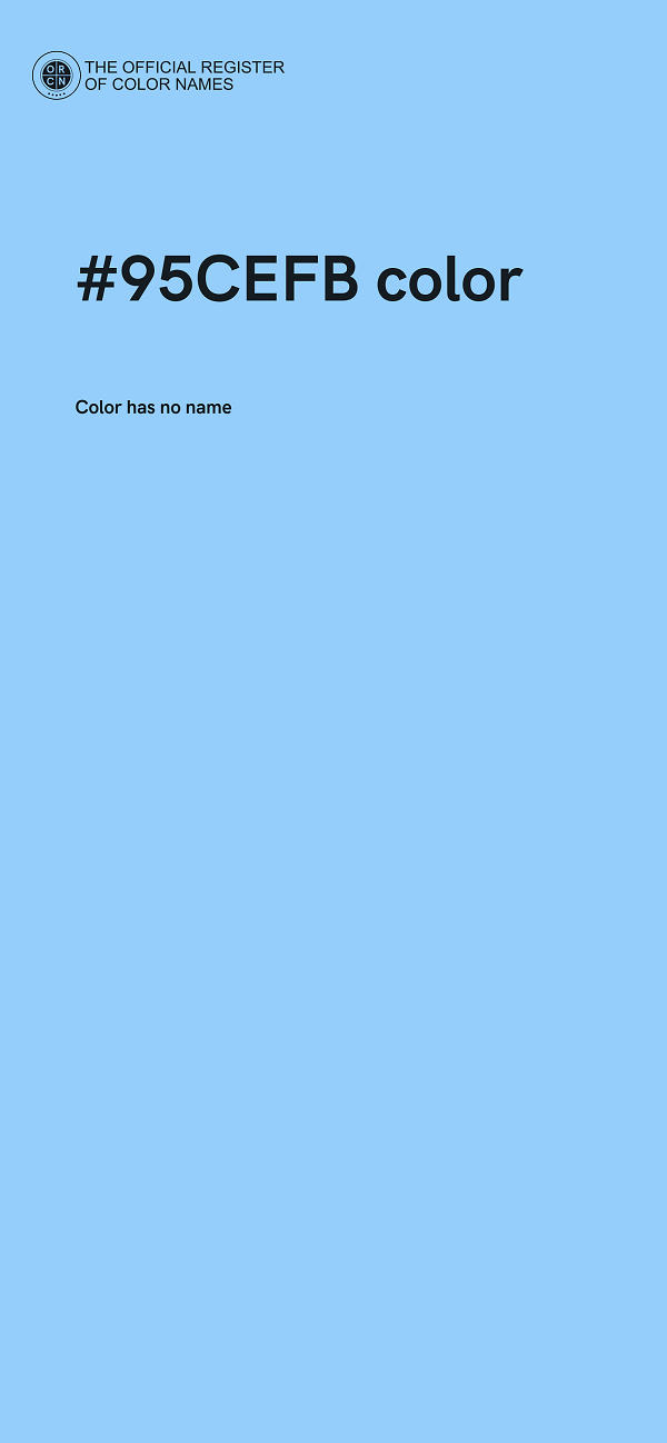 #95CEFB color image