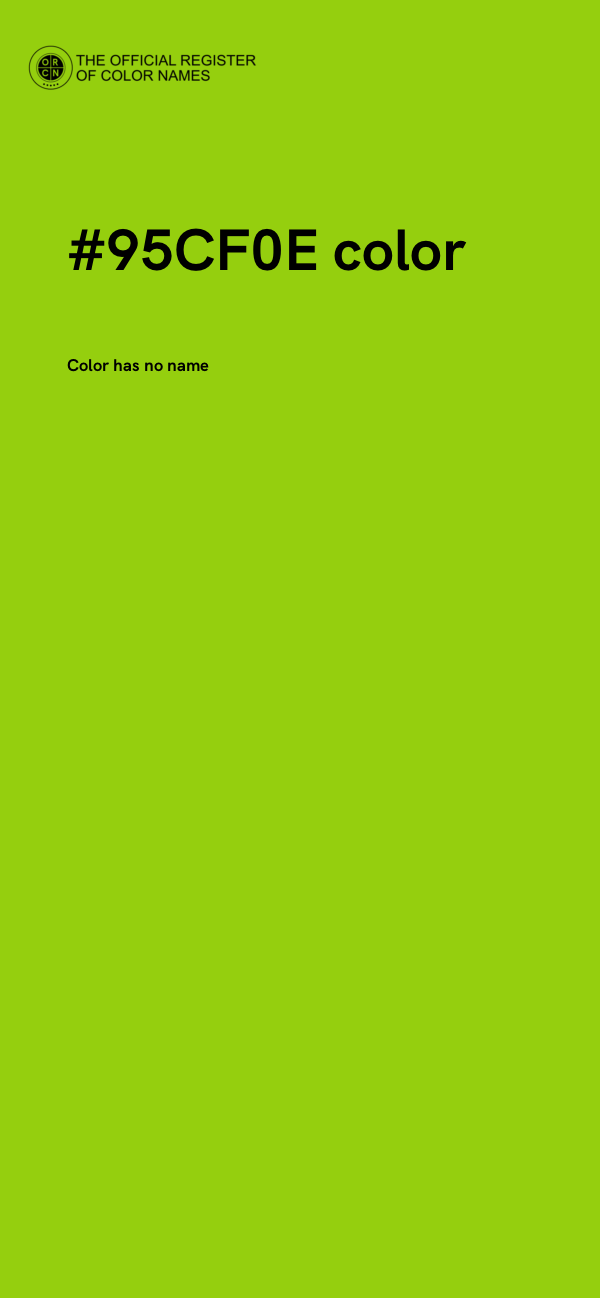 #95CF0E color image