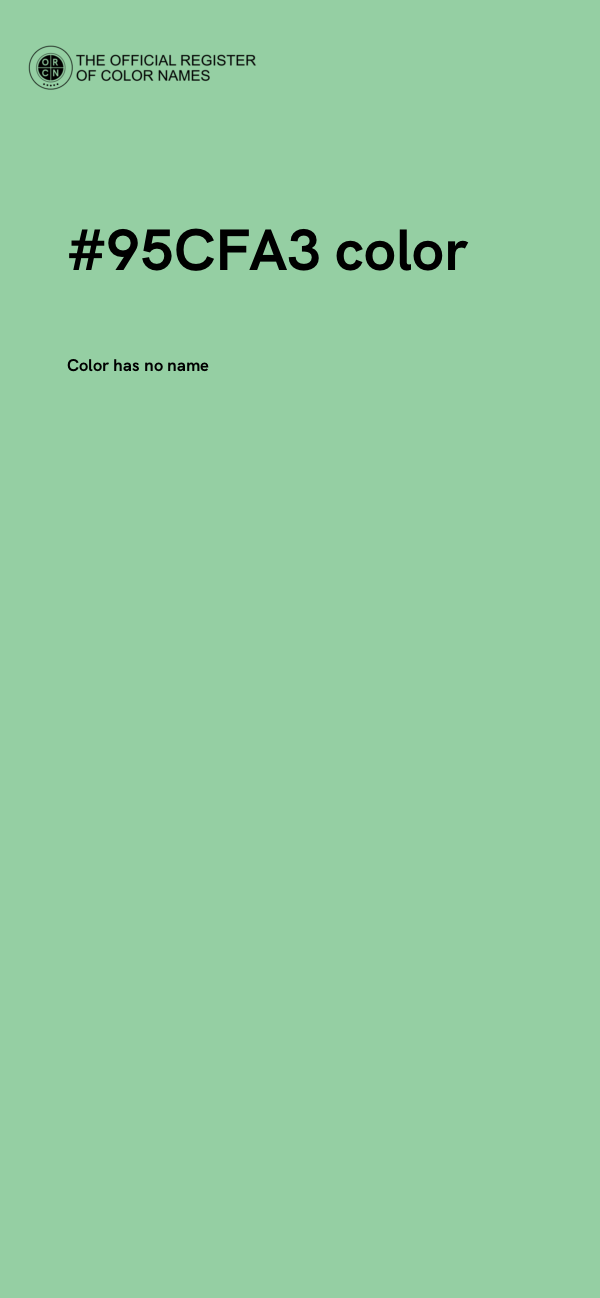 #95CFA3 color image