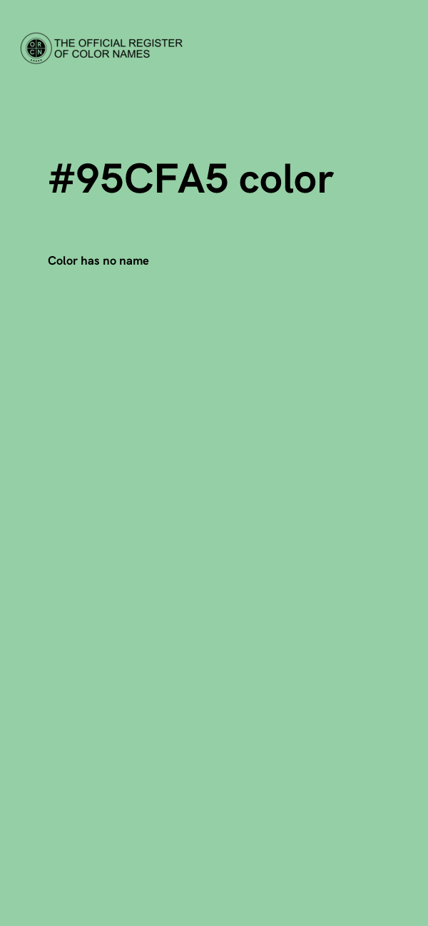 #95CFA5 color image