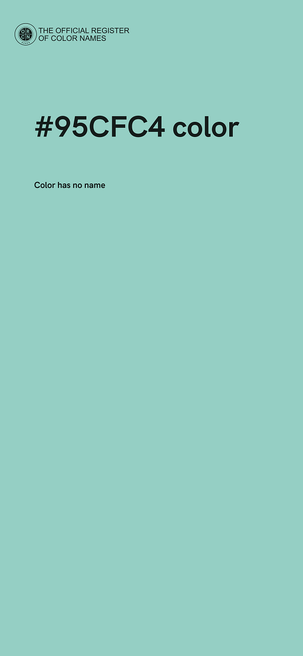 #95CFC4 color image