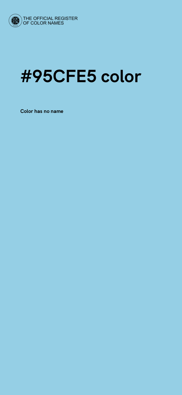 #95CFE5 color image