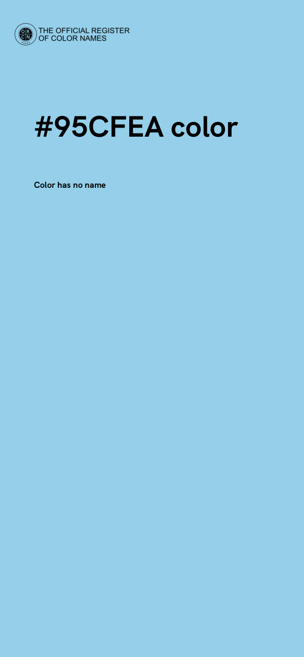 #95CFEA color image