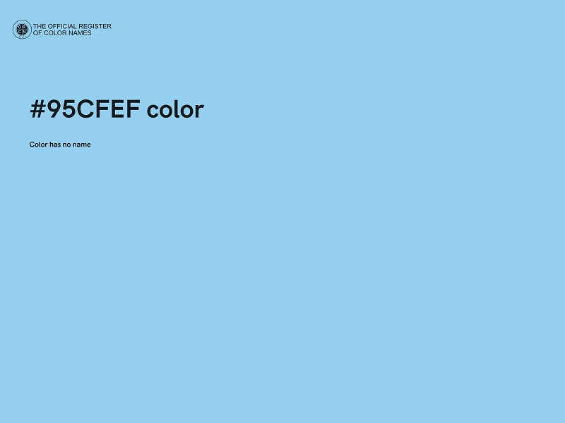 #95CFEF color image