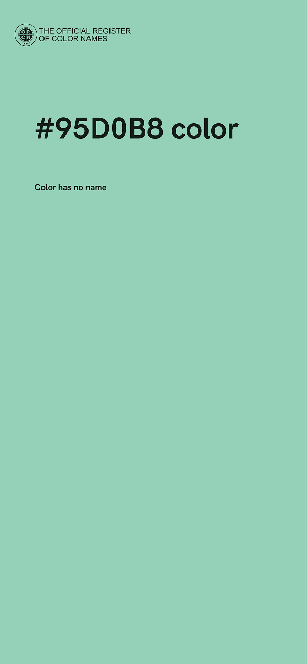 #95D0B8 color image
