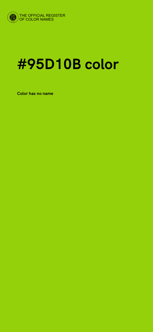 #95D10B color image