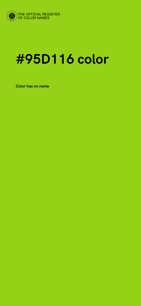 #95D116 color image