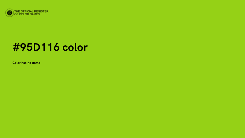 #95D116 color image