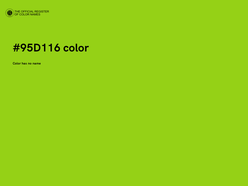 #95D116 color image