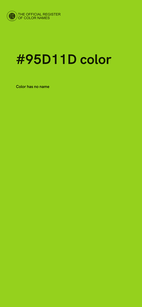 #95D11D color image