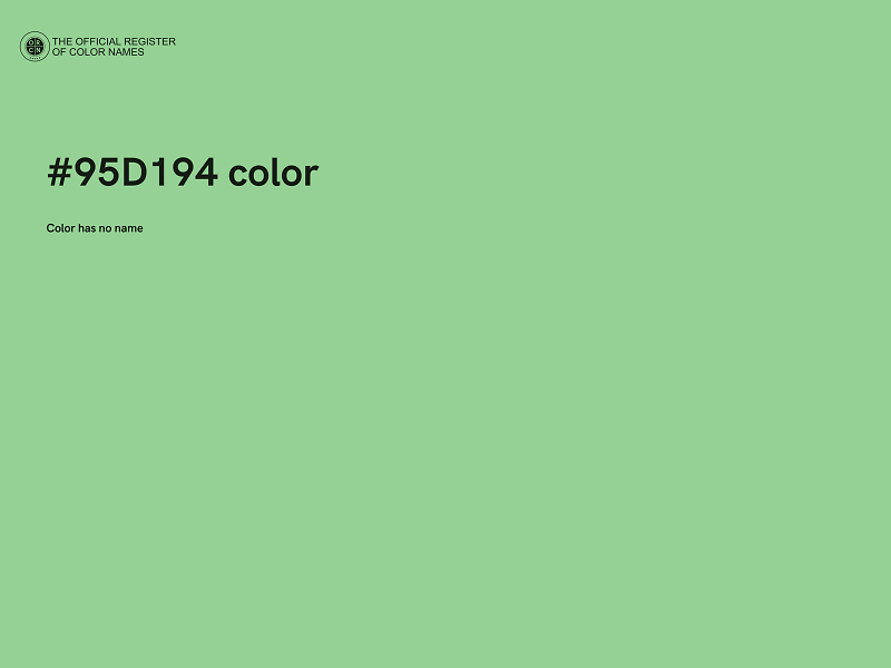 #95D194 color image