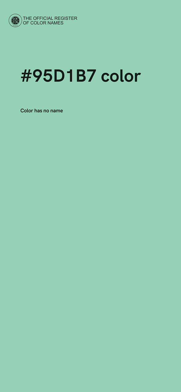 #95D1B7 color image