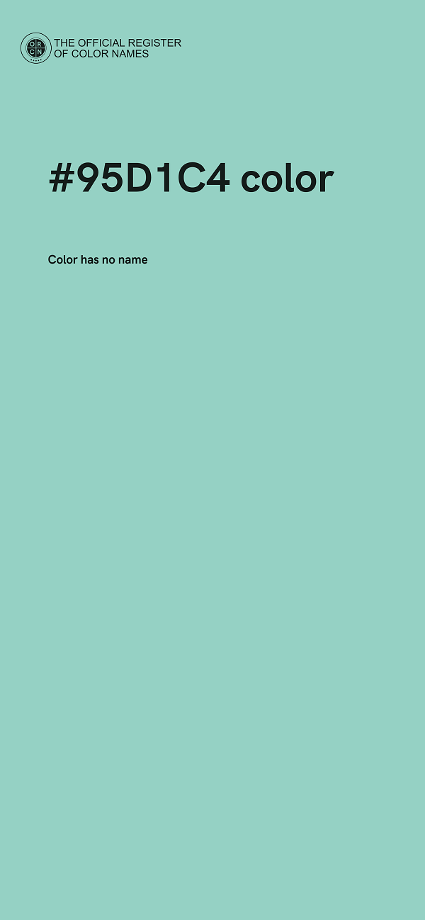 #95D1C4 color image