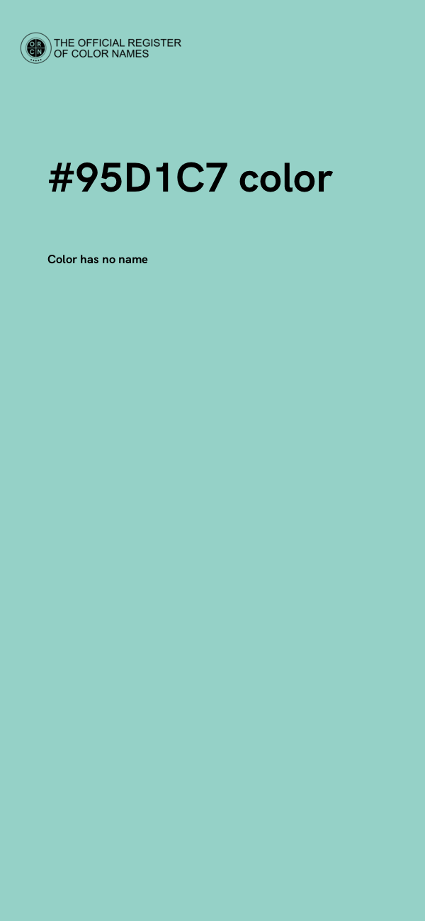 #95D1C7 color image
