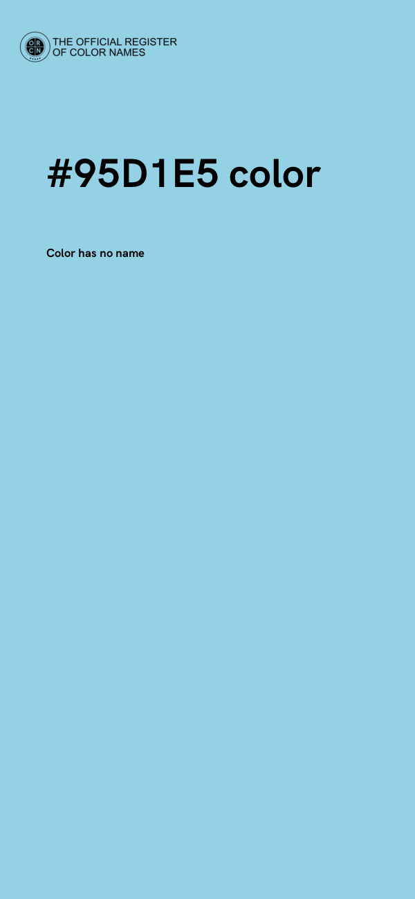 #95D1E5 color image