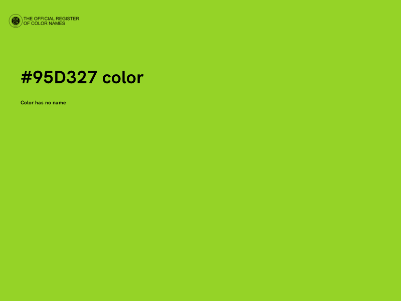 #95D327 color image