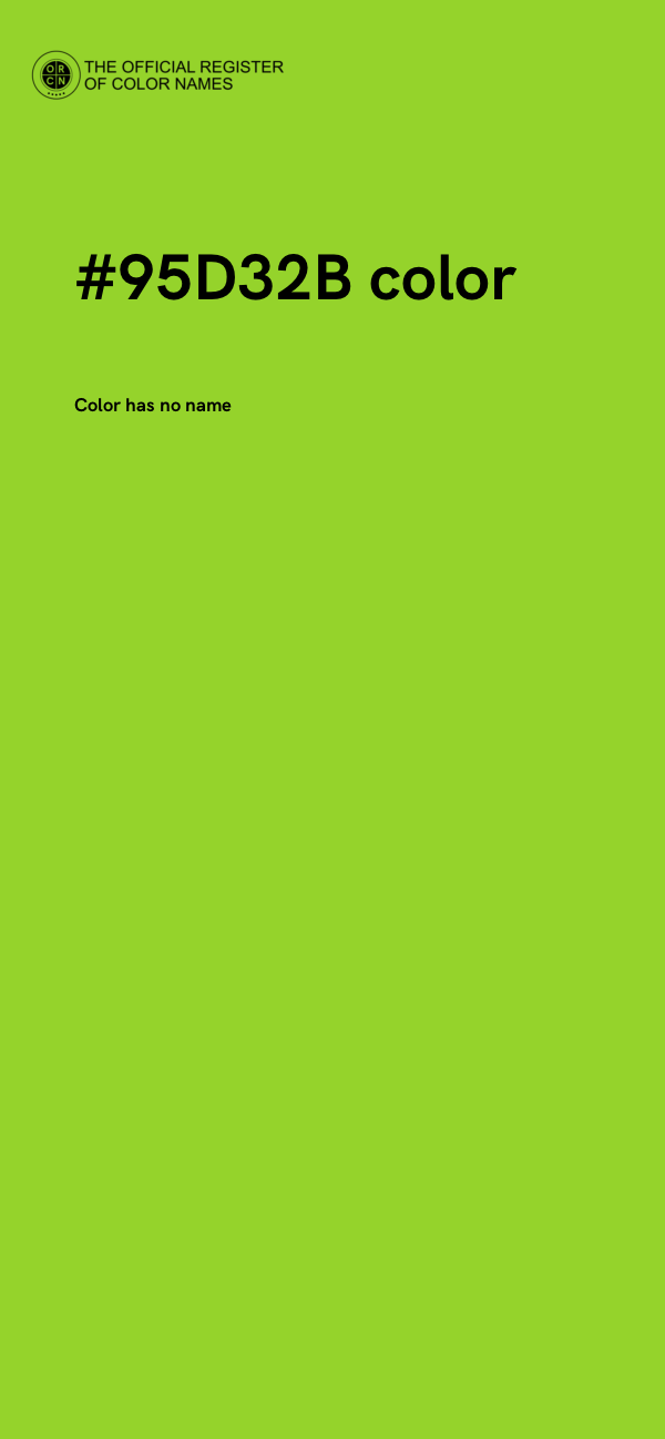 #95D32B color image