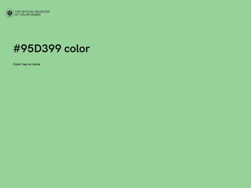 #95D399 color image