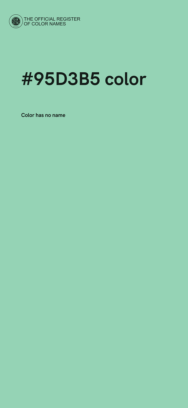 #95D3B5 color image
