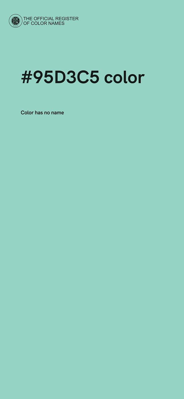 #95D3C5 color image