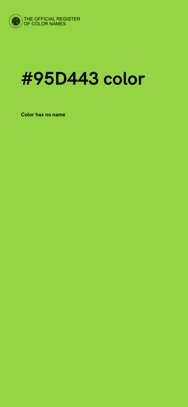 #95D443 color image
