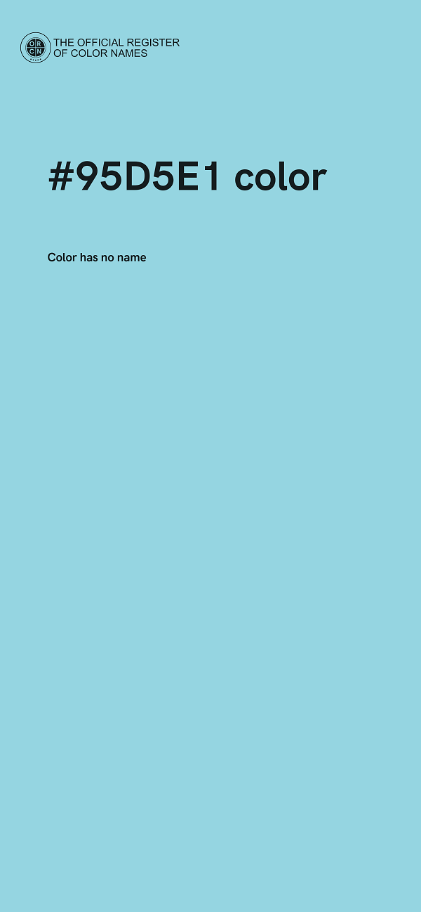 #95D5E1 color image